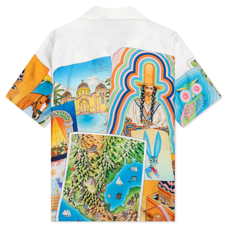 Maria Silk Twill Shirt - Multi – Feature