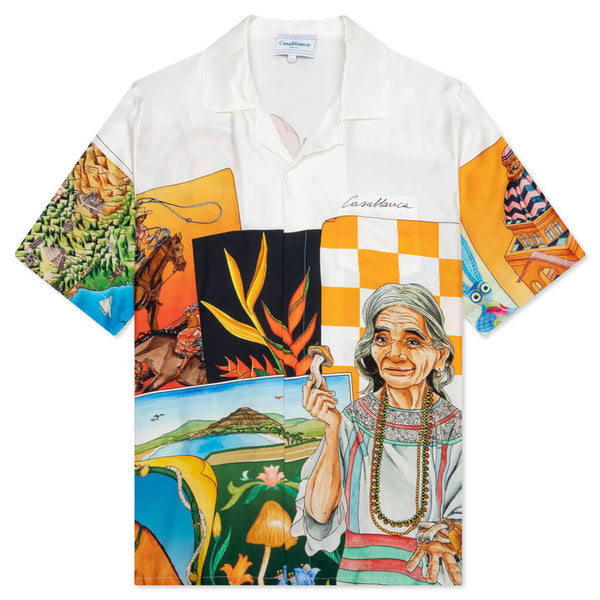 Maria Silk Twill Shirt - Multi – Feature