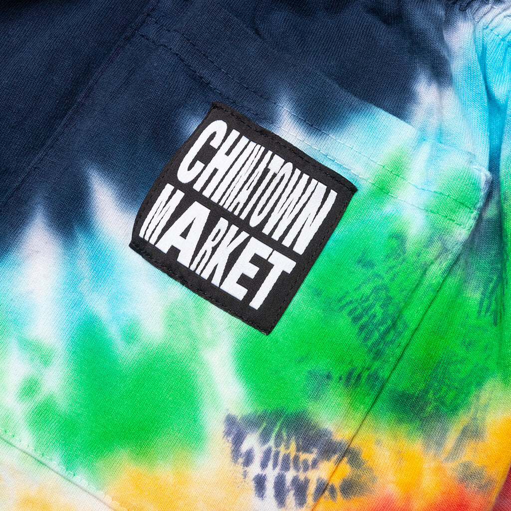 Chinatown Rhinestone Arc RGY Tie Dye Shorts - Tie Dye – Feature