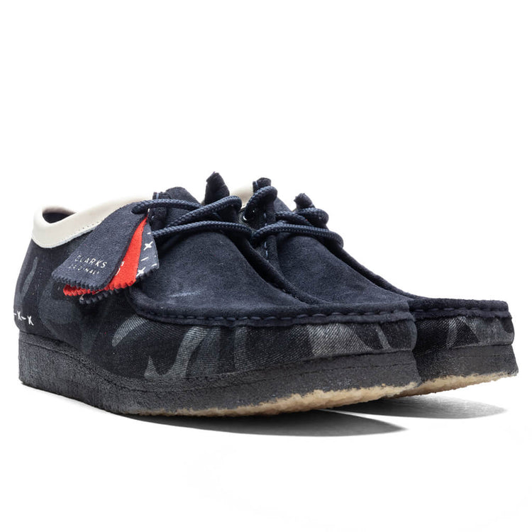 Clarks Denim Wallabees Clarks Wallabee Denim 26168843 Mens Blue Oxfords & Lace Ups  main image 2