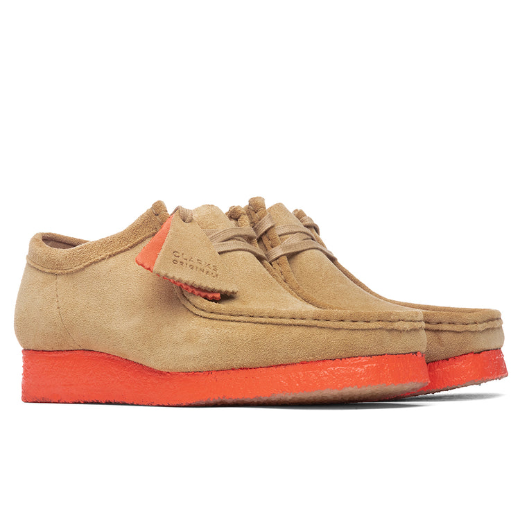 Clarks Originals Men\'s Light Tan Orange Suede Wallabee Shoes 26160204 Clarks | Shoes | Clarks Originals Mens Light Tan Orange  main image 3