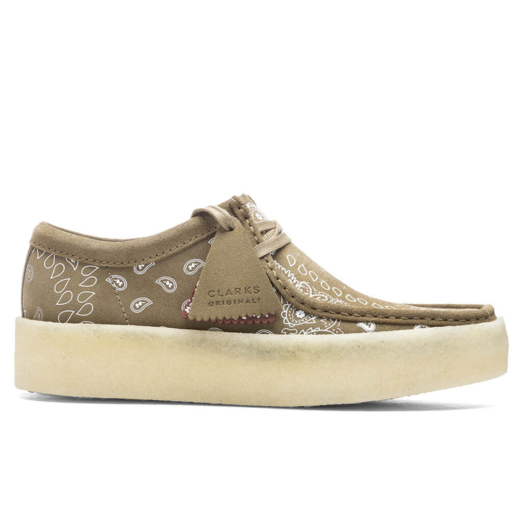 clarks Wallabee Cup Dark Olive print Clarks Wallabee Cup Dark Olive Print available now in men  main image 2