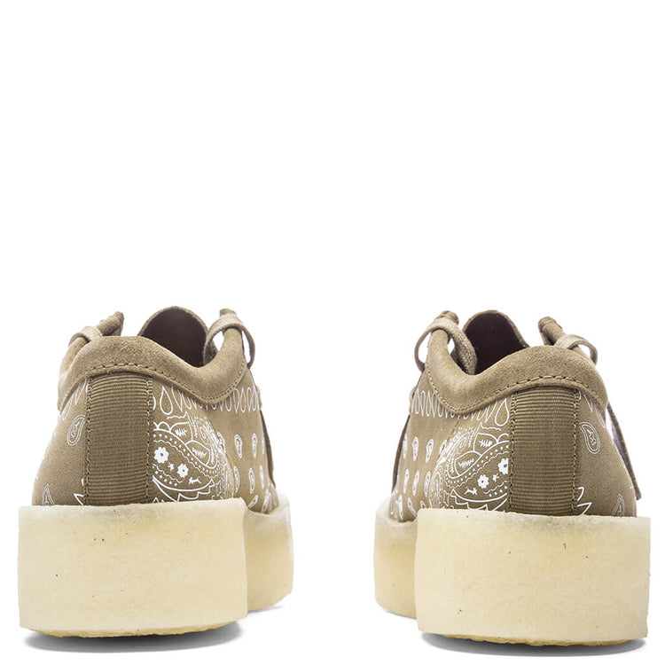 clarks Wallabee Cup Dark Olive print Clarks Wallabee Cup Dark Olive Print available now in men  main image 4