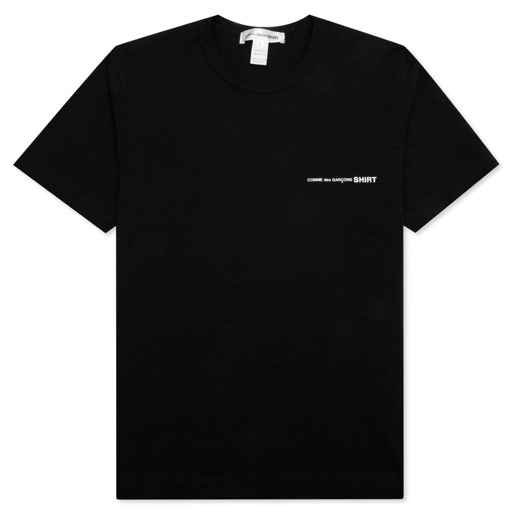 Comme Des Garcons SHIRT Logo S/S Tee - Black – Feature