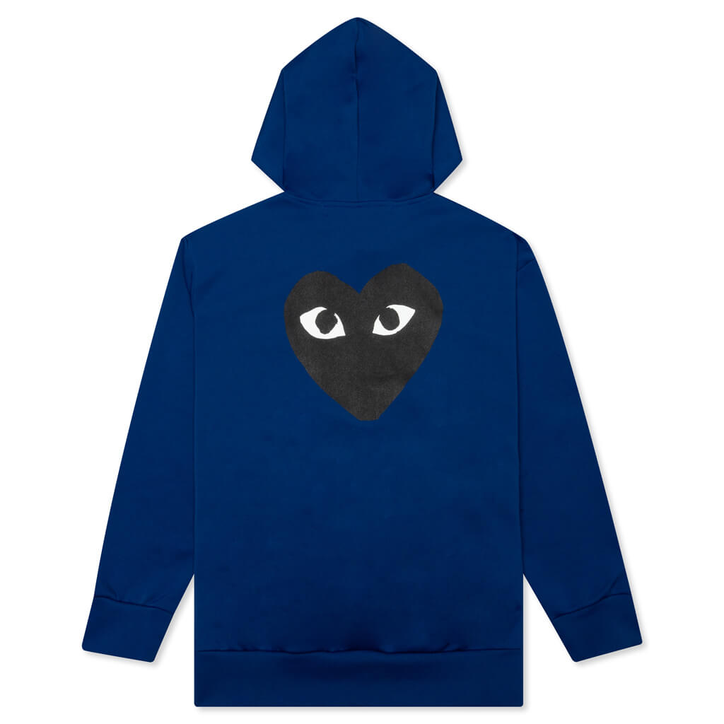 Big Black Heart Hooded Sweatshirt - Navy – Feature