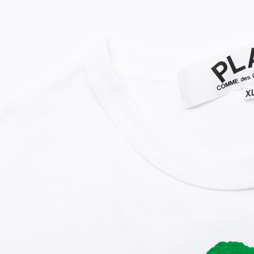 Blue Eyed Green Heart Tee - White – Feature