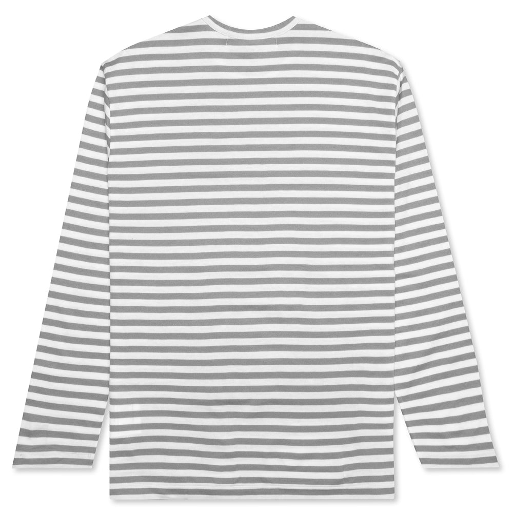 Striped Long Sleeve T-Shirt - Grey/White – Feature