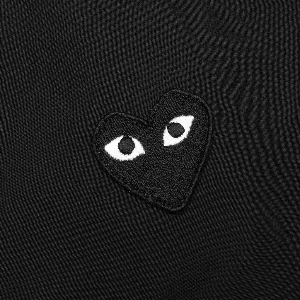 Women's Black Heart Button Up - Black – Feature