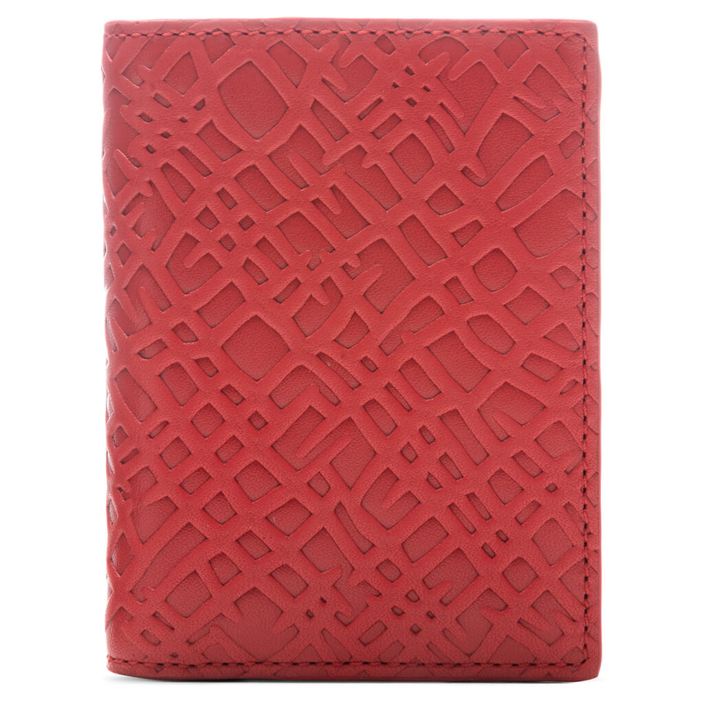 コムデギャルソン ウォレット Embossed Roots Red Red Embossed Roots Group Wallet 3100ERR – COMME des GARÇONS