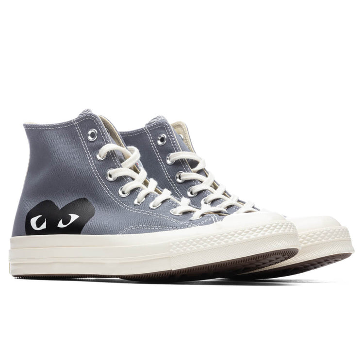 Converse x Comme Des Garcons PLAY All Star Chuck '70 Hi - Grey – Feature