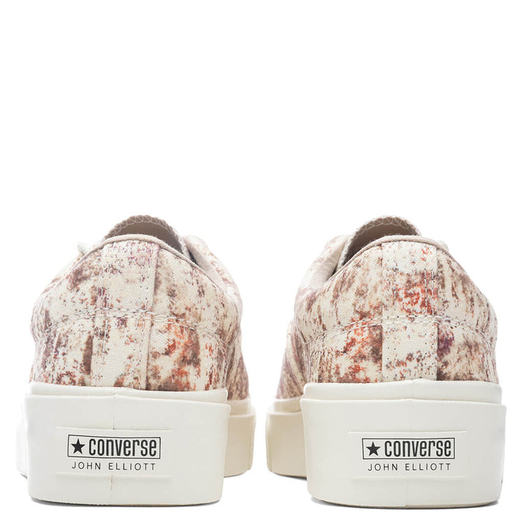 Converse x John Elliott Skid Grip Ox - Antique White/Brown  display picture 2