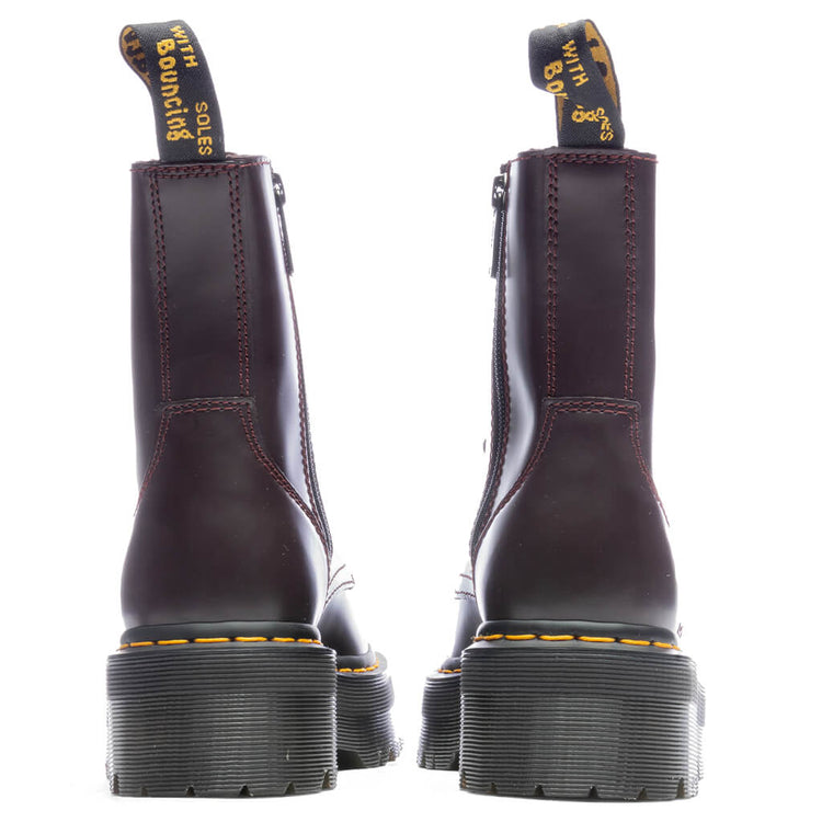 Women's Jadon Boot Smooth Leather Platforms - Burgundy – Feature
