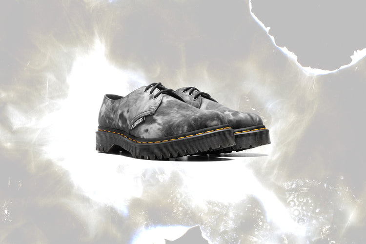 Dr. Martens x Pleasures 1461 Bex - Black/White Tie Dye – Feature