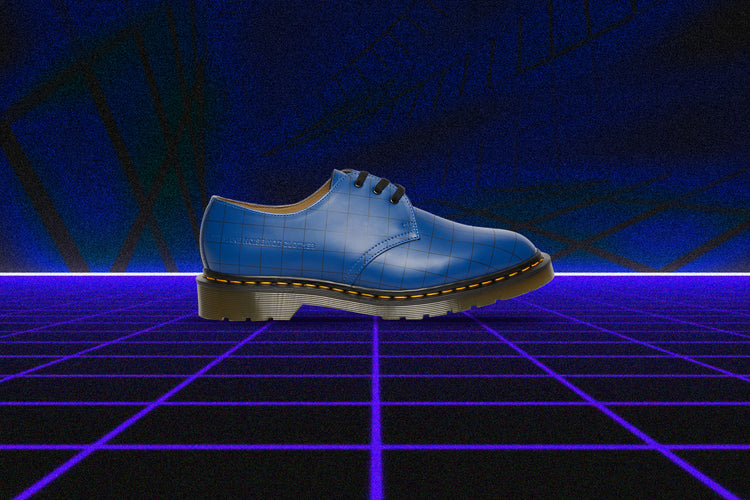 Dr. Martens x Undercover 1461 Check Smooth - Blue – Feature display picture 2