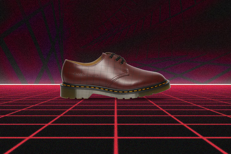 Dr. Martens x Undercover 1461 Check Smooth - Cherry Red – Feature