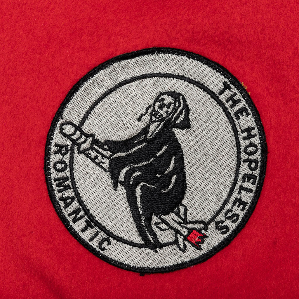 Patches Varsity Jacket - Red – Feature