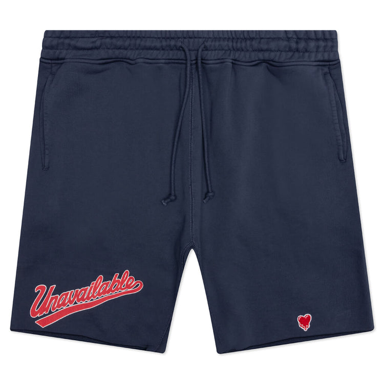 Unavailable Sweat Short - Navy Blue – Feature