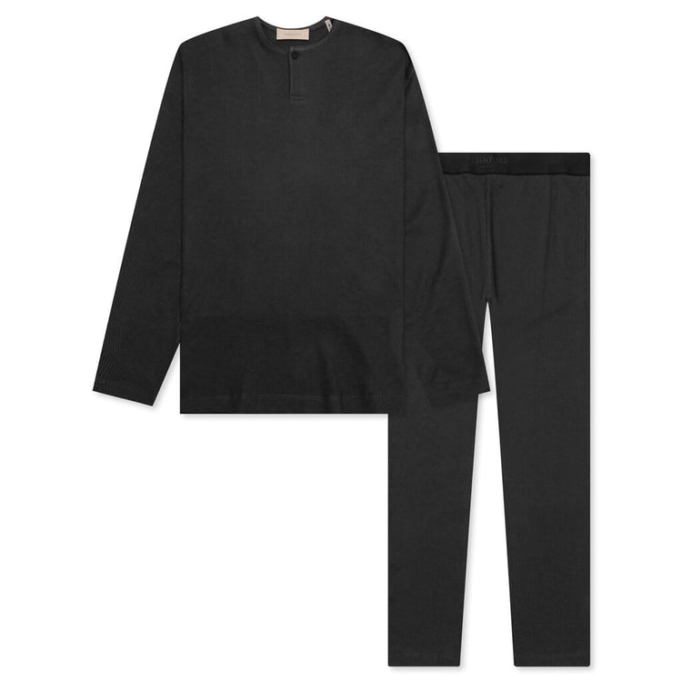 Essentials Henley Thermal Set - Iron – Feature