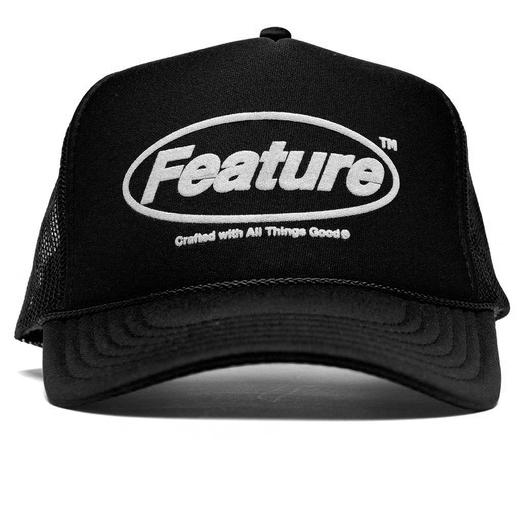 Badge Trucker Hat - Black – Feature