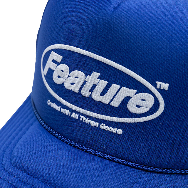 Badge Trucker Hat - Blue – Feature