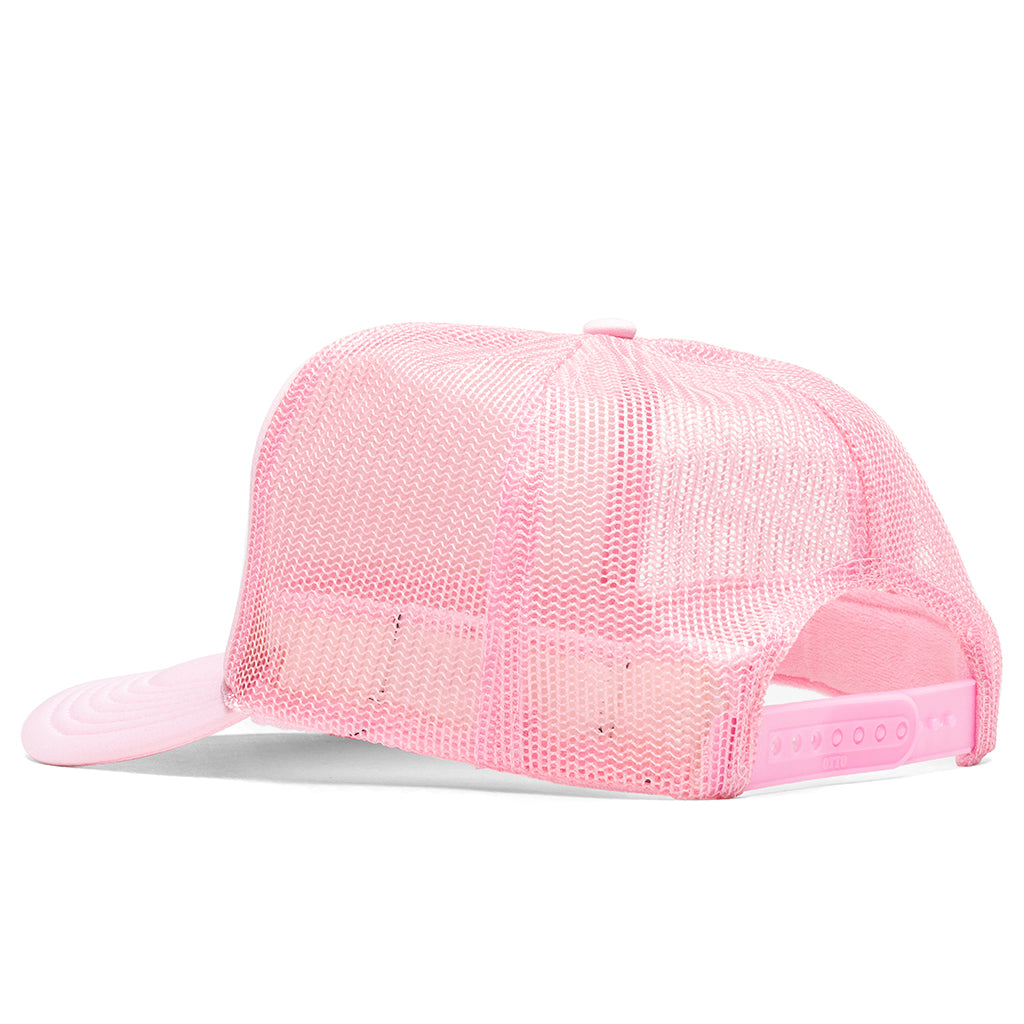 Badge Trucker Hat - Soft Pink – Feature