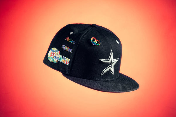 Black Houston Astros Patch Pride 59FIFTY New Era Fitted Hat