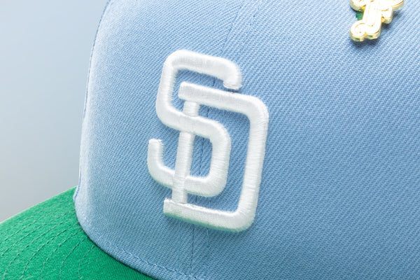 San Diego Padres New Era White Logo 59FIFTY Fitted Hat - Kelly Green