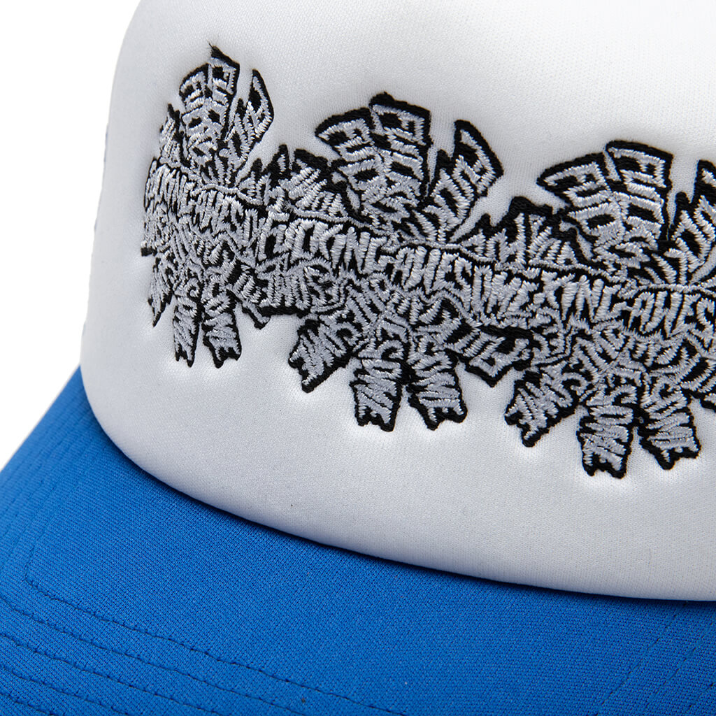 Three Spiral Mesh Snapback - Blue – Feature