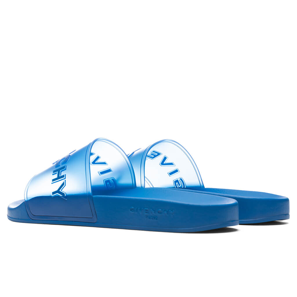 Slide Flat Sandals - Bright Blue – Feature display picture 1
