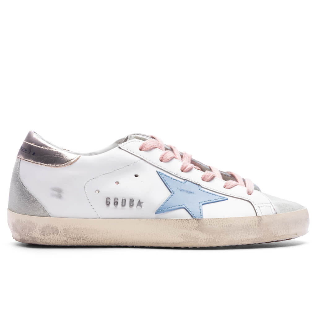 Women's Super-Star - White/Powder Blue/Platinum – Feature