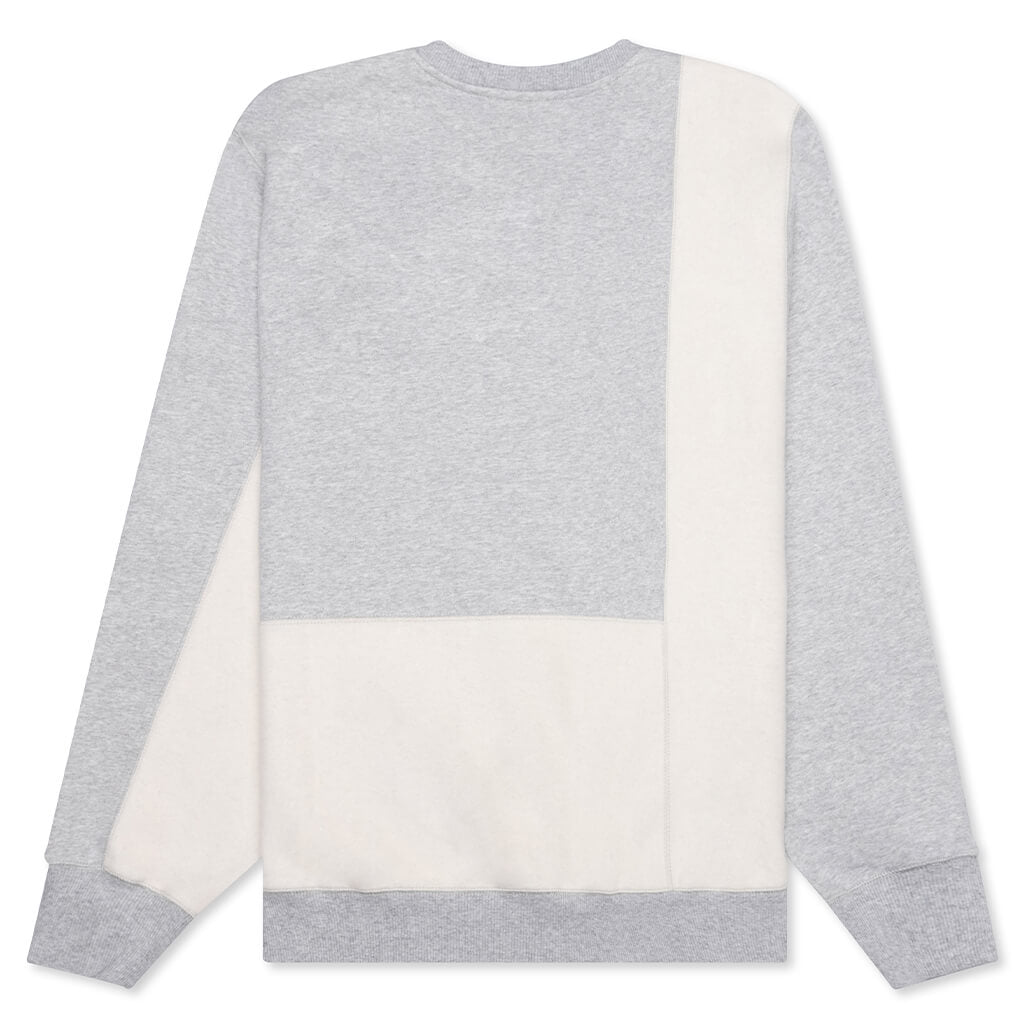 Colorblock Crewneck - Light Heather Grey – Feature