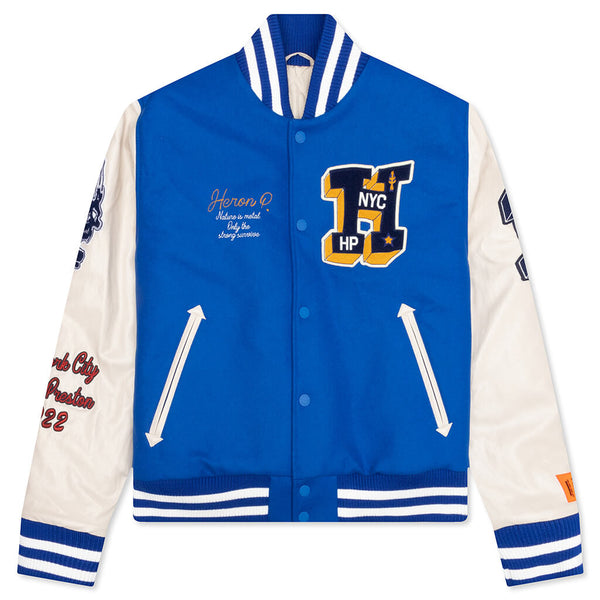 Heron Patches Wool Varsity Jacket - Filmsjackets