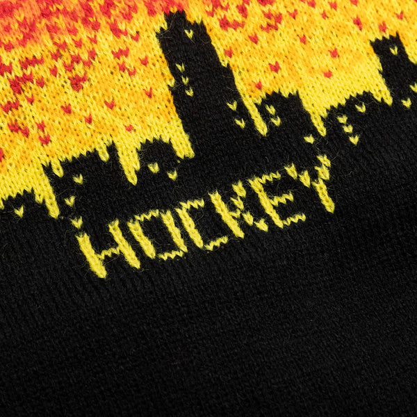 Lights Out Beanie - Black/Fire