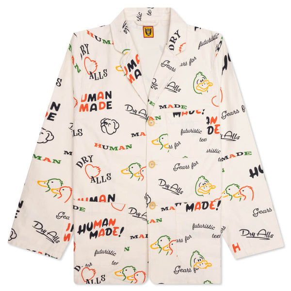Printed Jacket White – Feature