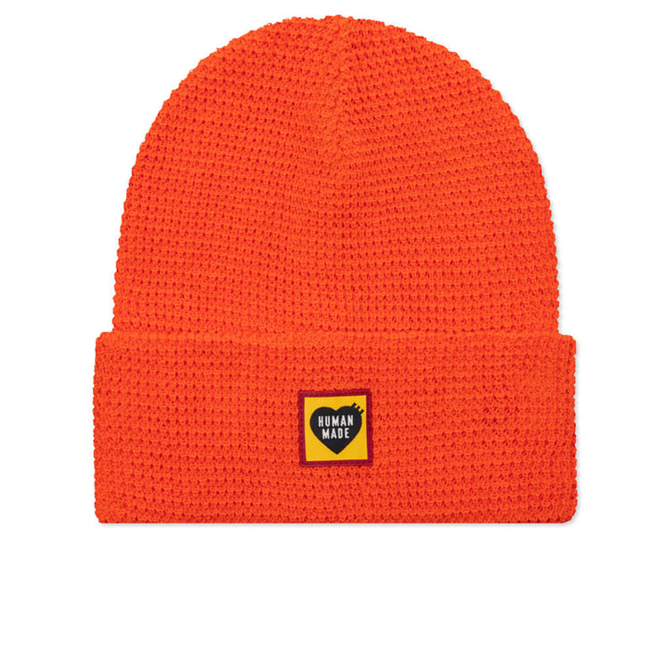 Waffle Beanie - Orange – Feature