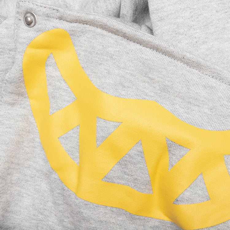 Overlap Hoodie Light Heather Grey Feature