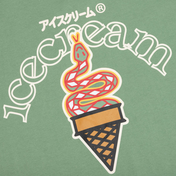 Snakey Cone S/S Tee - Hedge Green