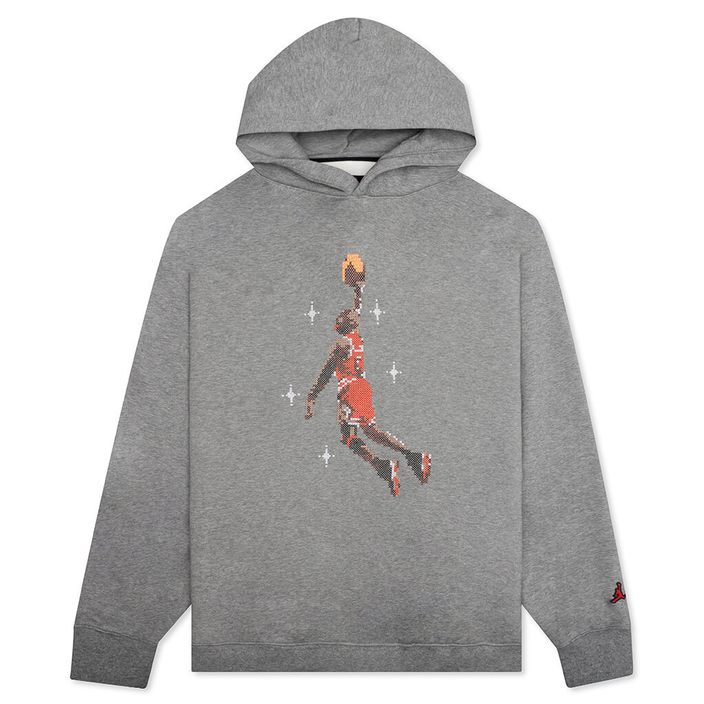 Essential Graphic Fleece Hoodie - Carbon Heather – Feature