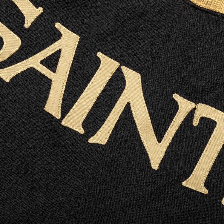 NFL Throwback Saints Shorts Black Feature