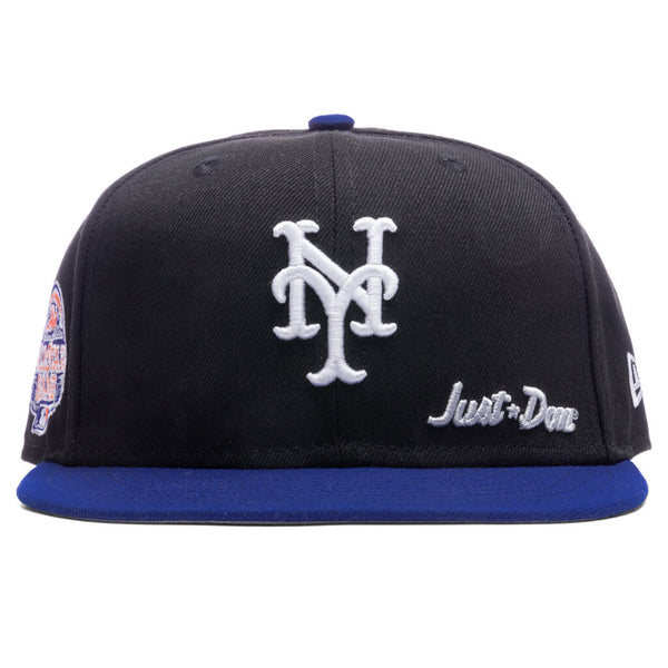 New York Mets Subway Series 59Fifty New Era Fitted Hat Black Blue Green  Under Brim 