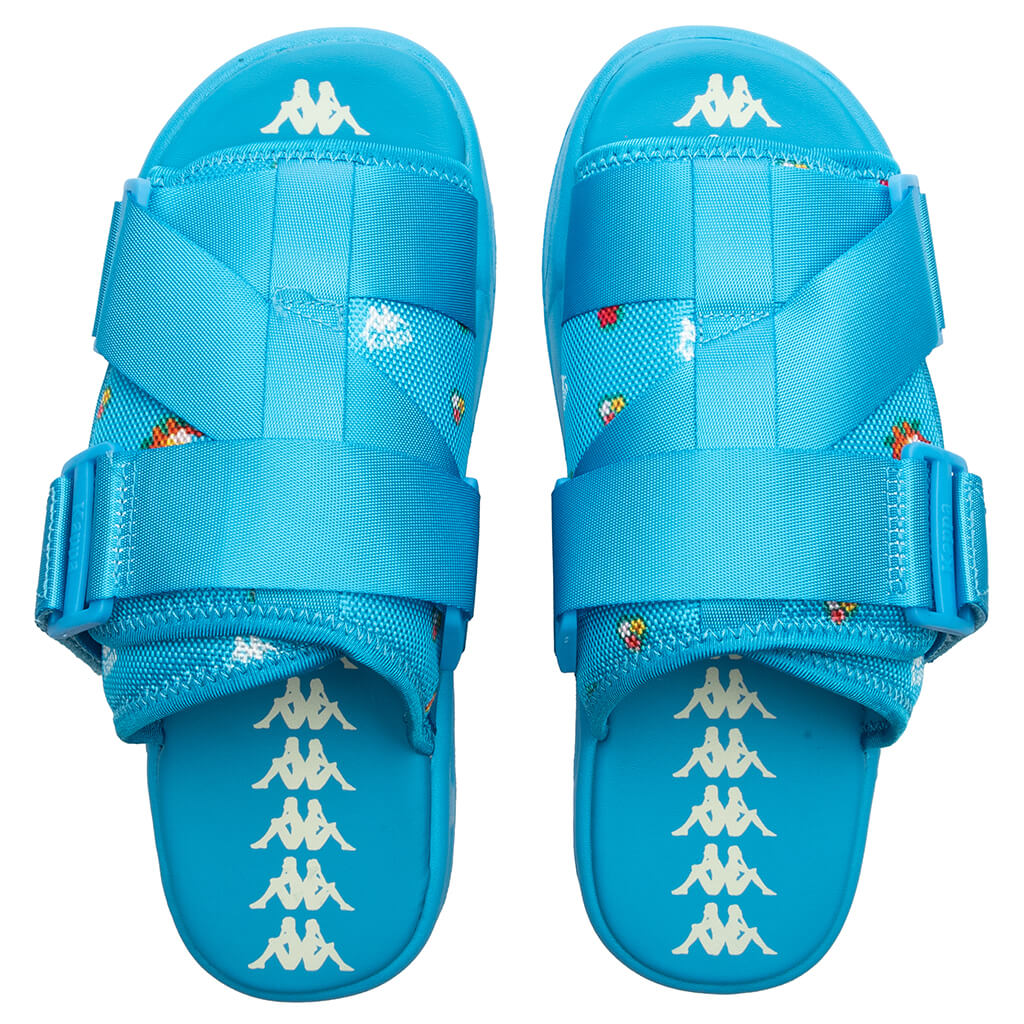 Kappa 222 Banda Degana Slide Sandals -‎ Blue Hawaiian/Off-White Mens Size 7 222 Banda Degana Sandals - Blue Hawaiian/Off-White – Feature main image 2