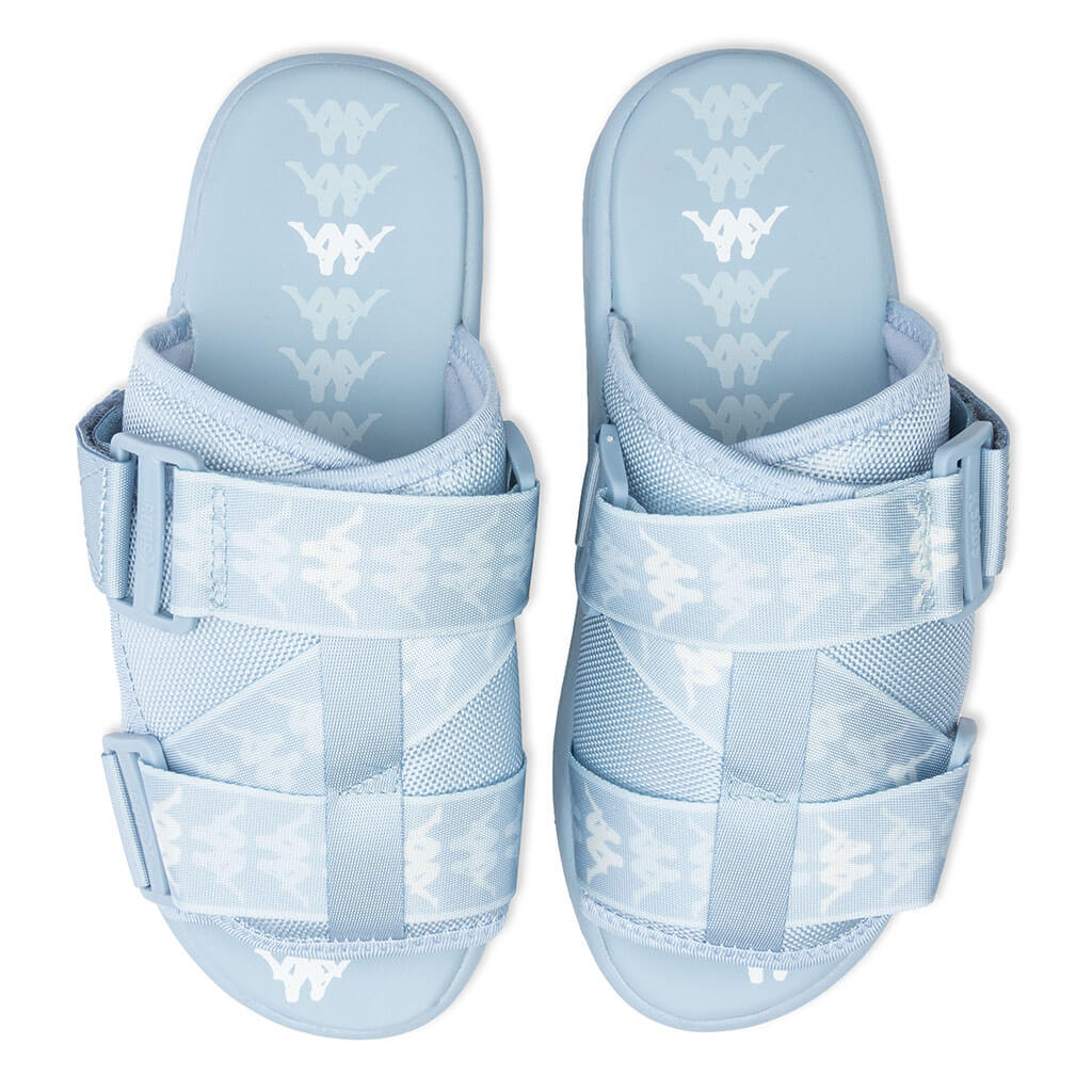 For Sale Kappa 222 BANDA MITEL 1 SLIDE, BLUE SKY-WHITE-GREY LT SIZE 10. 222 Banda Mitel 1 Sandals - Light Blue/Blue Ice – Feature main image 3