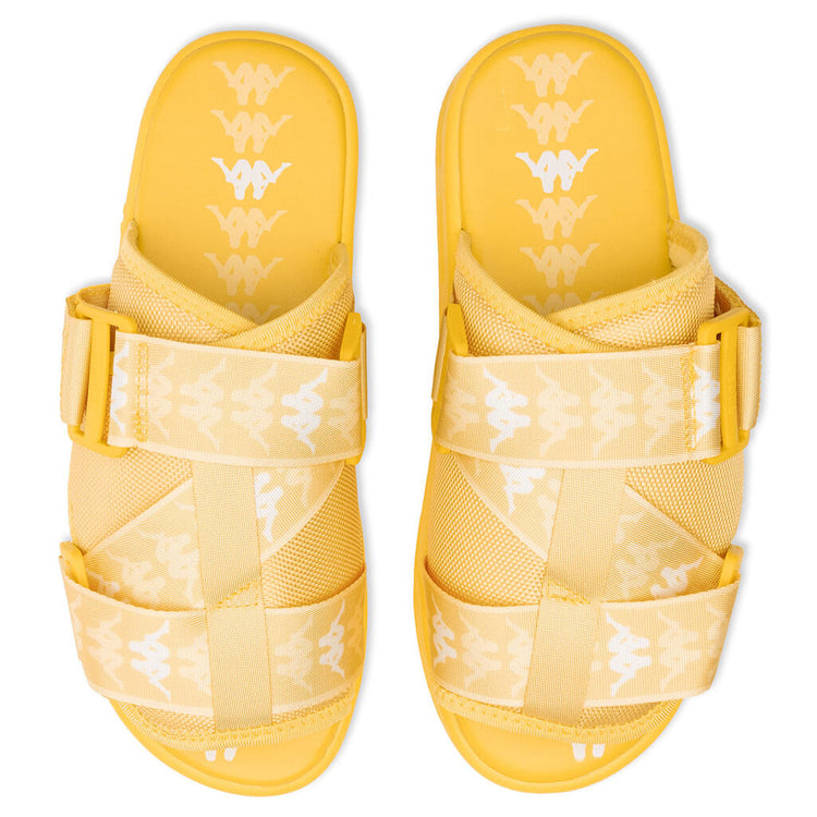 222 Banda Mitel 1 Sandals - Yellow/White – Feature