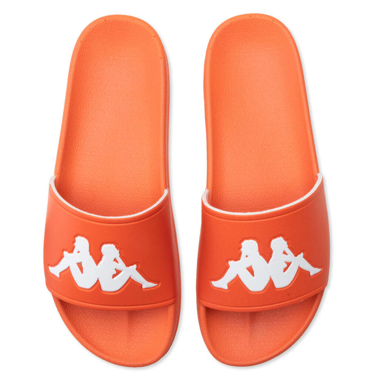 Authentic Adam 2 Slides - Orange Smutty/White – Feature display picture 1