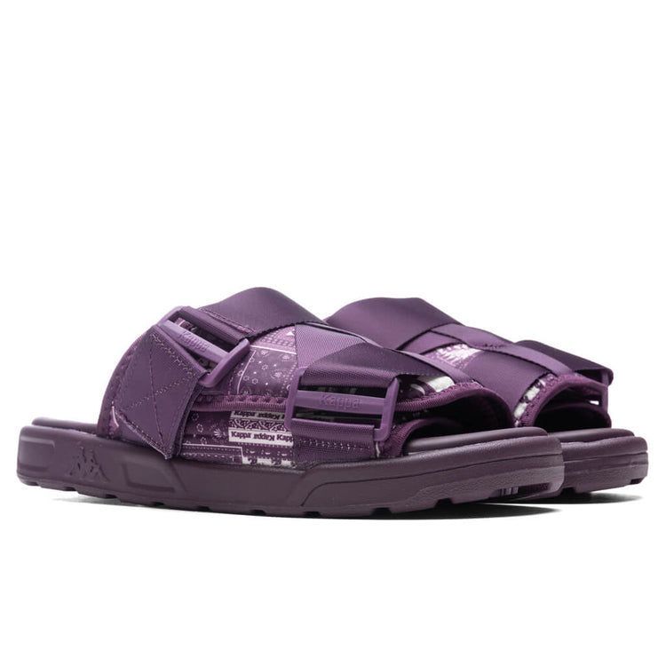 Authentic Nuuk 1 Sandals - Dark Purple/Beige Natural – Feature display picture 1