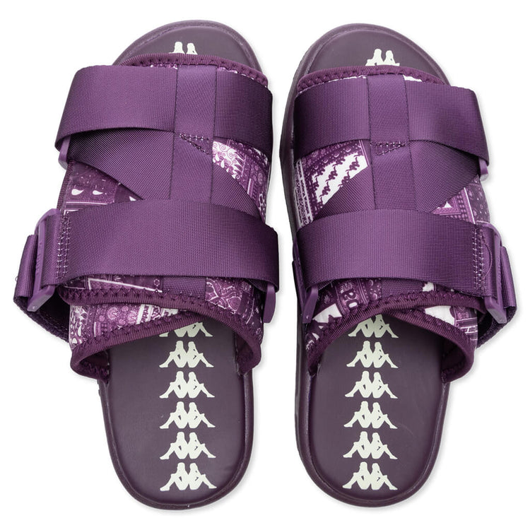 Authentic Nuuk 1 Sandals - Dark Purple/Beige Natural – Feature display picture 3