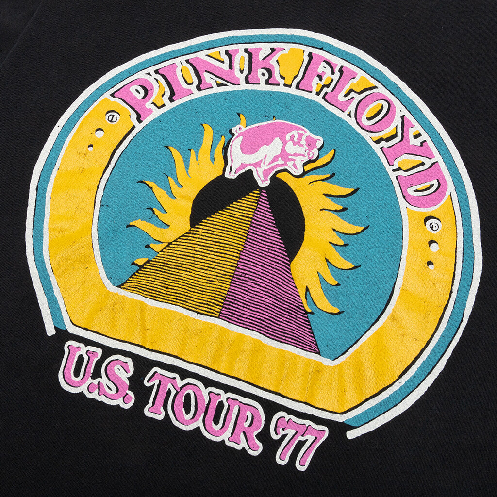 Pink Floyd US Tour '77 Crew Tee - Coal Pigment – Feature