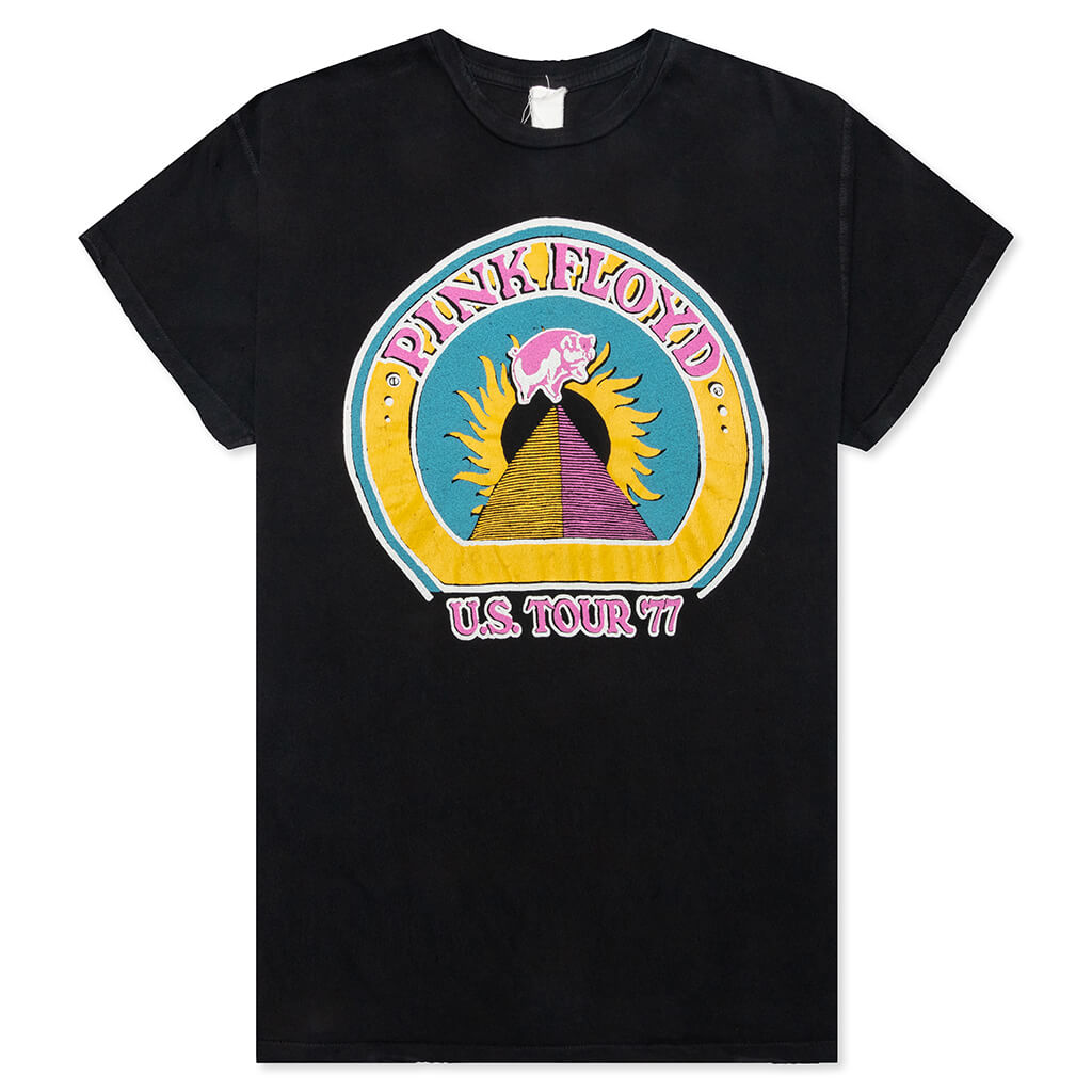 Pink Floyd US Tour '77 Crew Tee - Coal Pigment – Feature