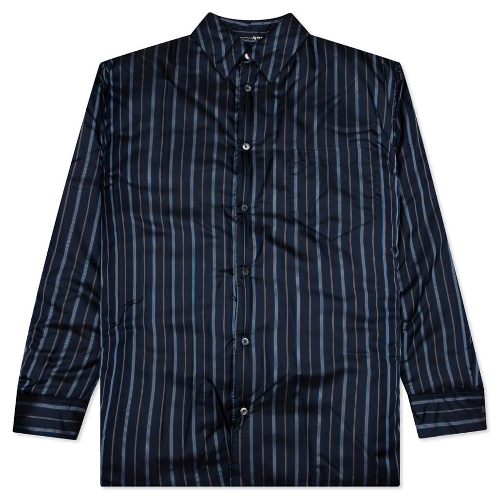 Padded Shirt - Navy Stripe – Feature