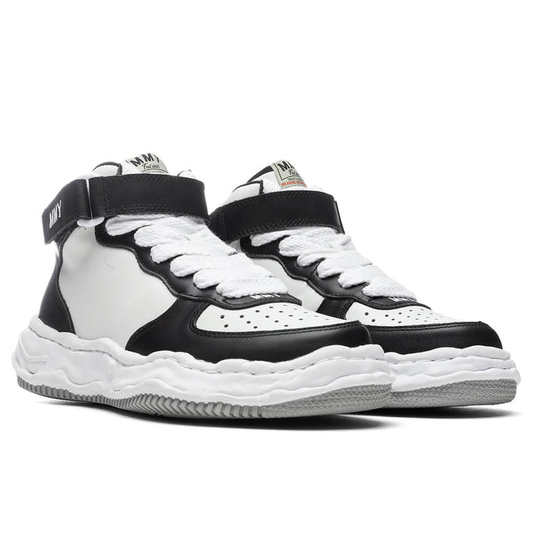Wayne High OG Sole Leather Sneaker - Black/White – Feature